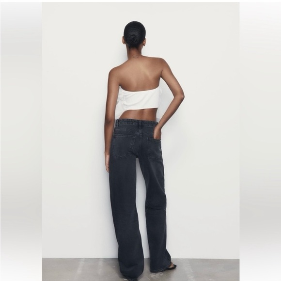 Zara Organza Bandeau Top - Picture 2 of 6